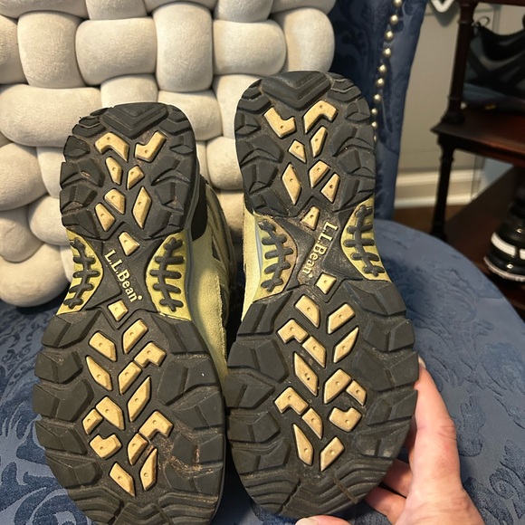 LL Bean women's hiking boots tan gray Dri-Lex size 6.5 medium - Picture 5 of 6